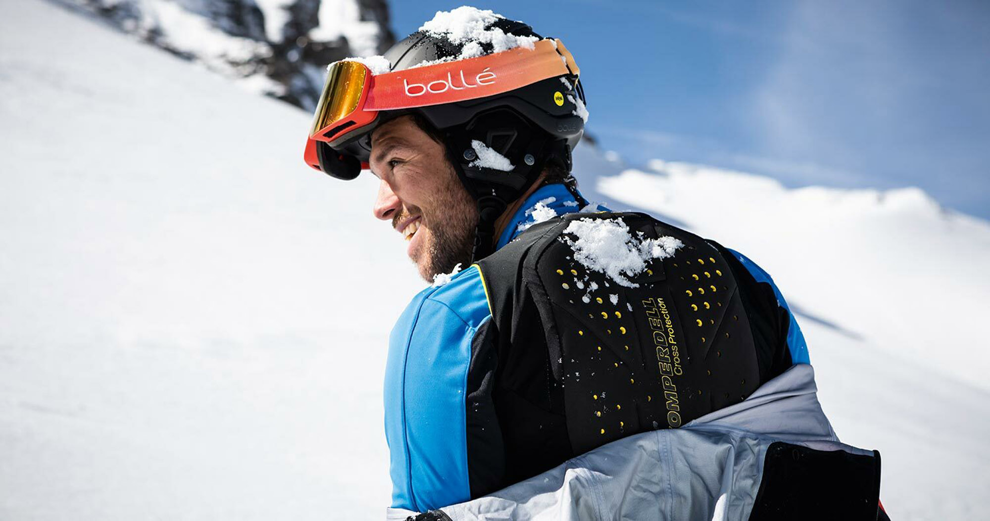 KOMPERDELL Protektor Ski Snowboard FULL ZIP HOODIE Protektor 2021 black/blue 