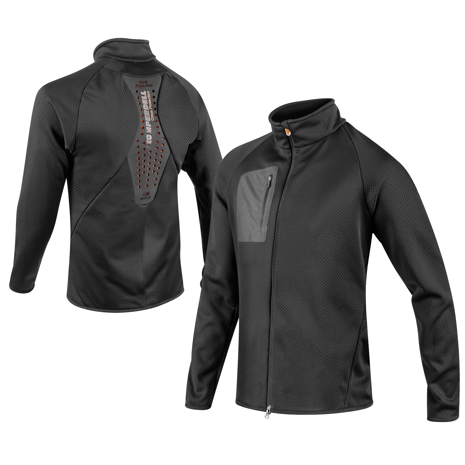 Komperdell Protektorenjacke Damen - Hoody Mit Rückenprotektor EN 1621-2